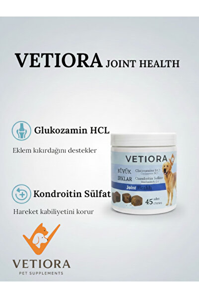 VETIORA Büyük Irk Köpekler İçin Glukozamin ve Kondroitin Sülfat Eklem Desteği...