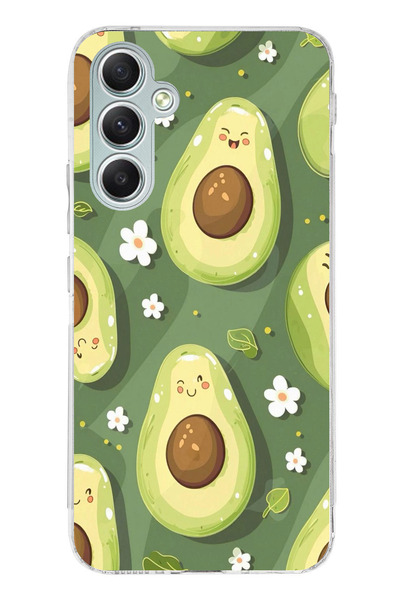 TechTree حافظة سيليكون متوافقة مع هاتف سامسونج جالاكسي A34 باللون الأخضر اللط...