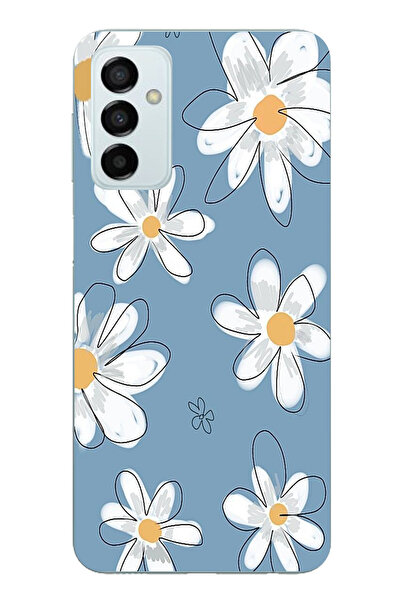 TechTree حافظة سيليكون متوافقة مع هاتف سامسونج جالاكسي M14 باللون الأزرق ديزي...