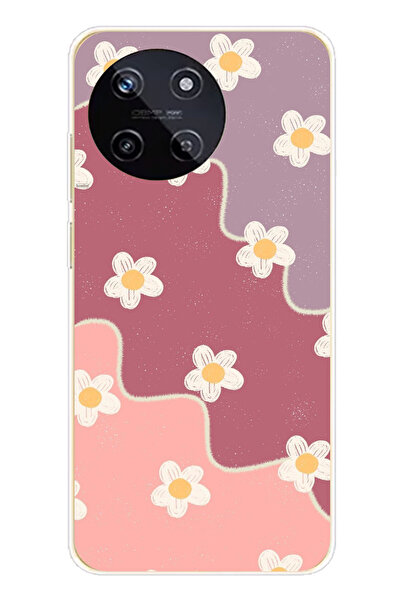 TechTree حافظة سيليكون متوافقة مع هاتف Realme 11 4G بلون الورد المجفف والليلك...