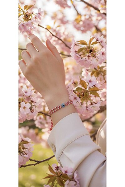 MYSTERY TAKI AKSESUAR Marteniçka Glass Evil Eye Bead Bracelet