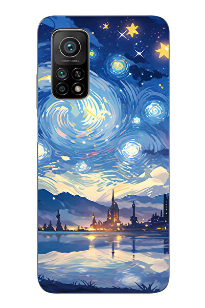 TechTree حافظة سيليكون متوافقة مع هاتف Xiaomi Mi 10T-10T PRO بتصميم السماء ال...