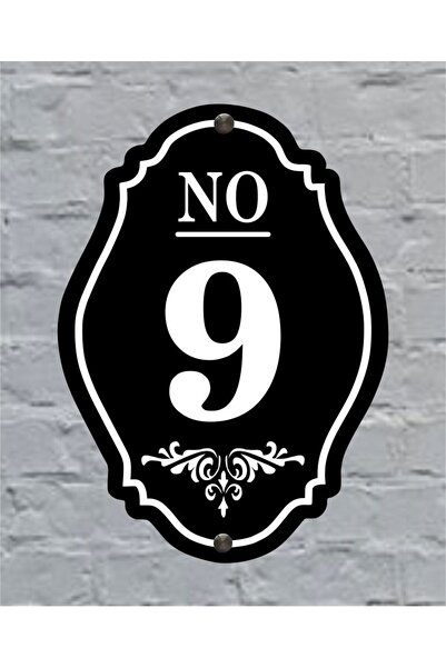 SITE-APARTENT-DOOR-VILLA-WALL NUMBER 25x18CM OUTDOOR number 9 NINE