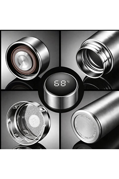 OEM Sticlă termică inox cu afișaj digital temperatură – Izolare dublă, design smart, reutilizabilă