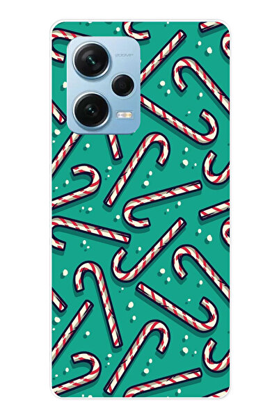 TechTree حافظة سيليكون مطبوع متوافقة مع هاتف Redmi Note 12 PRO 5G مزودة بعصا ...