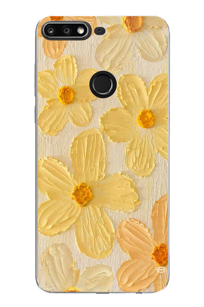 TechTree حافظة سيليكون لهاتف هواوي Y7 2018 - متوافقة مع Honor 7C بلمسة الشمس ...