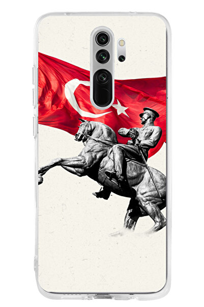 TechTree حافظة سيليكون متوافقة مع هاتف Redmi Note 8 Pro بتفاصيل تذكارية لأتات...