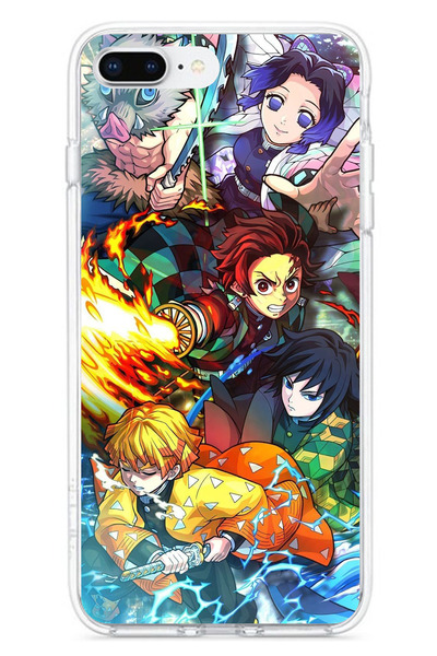 TechTree حافظة سيليكون متوافقة مع هاتف iPhone 7 PLUS-8 PLUS The Demon Slayer:...
