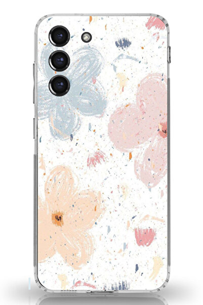 TechTree حافظة سيليكون مطبوع متوافقة مع هاتف سامسونج جالاكسي S21 FE بنمط زهور...