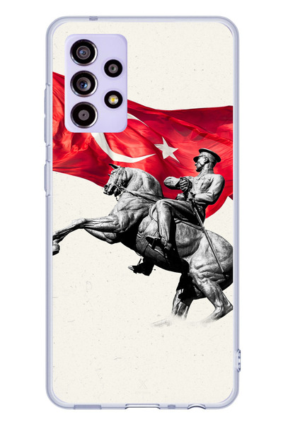 TechTree حافظة سيليكون متوافقة مع هاتف سامسونج جالاكسي A52-A52S بتفاصيل تذكار...