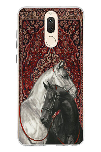 TechTree حافظة سيليكون متوافقة مع هاتف هواوي ميت 10 لايت ذات تصميم سجادة تقلي...