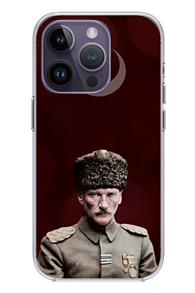 TechTree حافظة سيليكون متوافقة مع هاتف iPhone 14 PRO MAX من Ay Yıldız ورئيس ا...