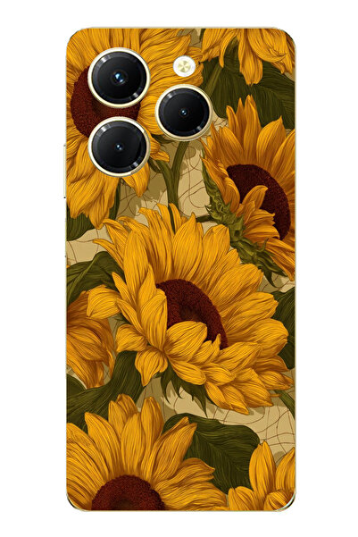 TechTree حافظة سيليكون متوافقة مع هاتف Infinix Hot 40-40 PRO باللون الأصفر ال...