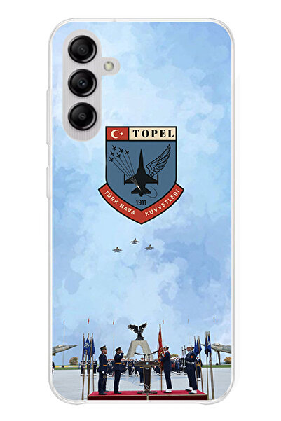 TechTree حافظة سيليكون متوافقة مع هاتف سامسونج جالاكسي A14 من القوات الجوية ا...