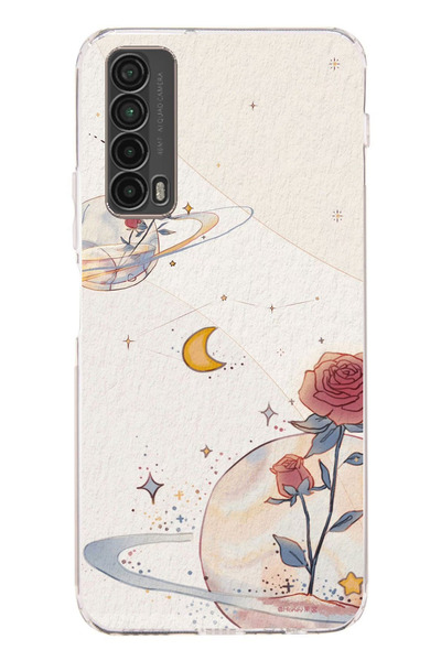 TechTree حافظة سيليكون متوافقة مع هاتف هواوي بي سمارت 2021، بتصميم كوكب ونجمة...