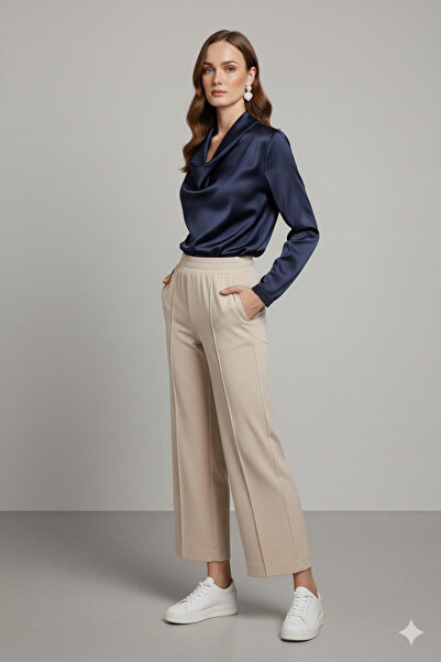 hayalnokta kadın pantolon scuba kumaş