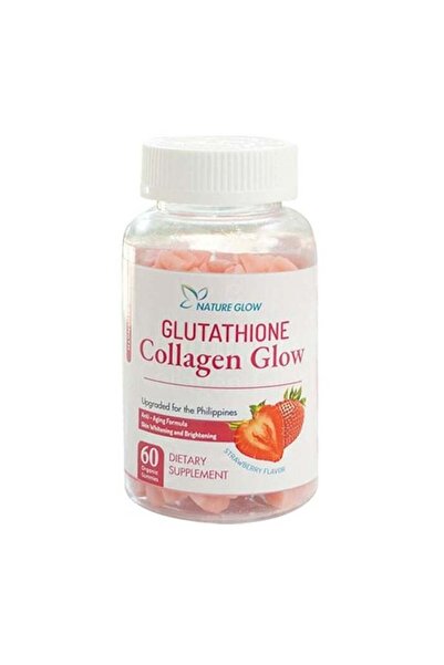 NATUREGLOW Nature's Glow Glutathione Collagen Glow, Strawberry Flavour, 60 Ve...
