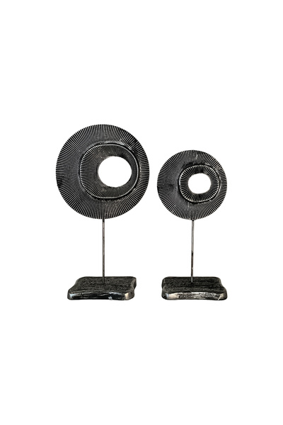 Bivig Dekoratif Şık İkili Yuvarlak Obje