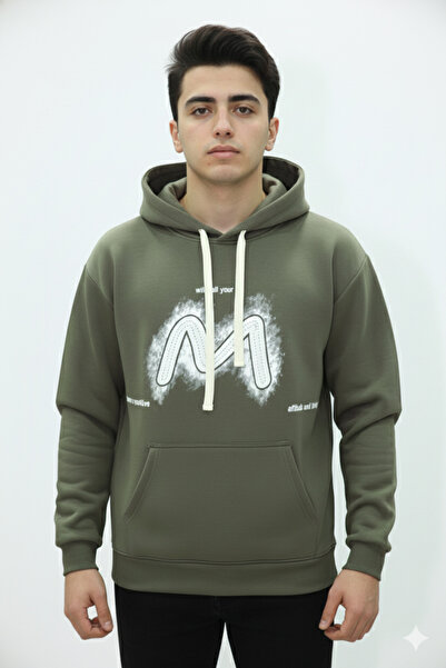 Red Planet A high-quality, premium fleece hoodie with a finger hole.