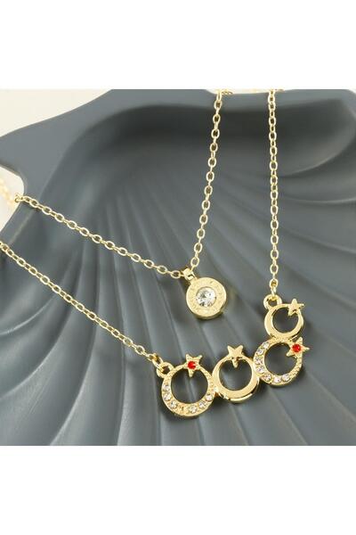 ZERO LAND MTXDPN أي يلانغ ستار الموسم الجديد (150831) قلادة مزدوجة - أصفر