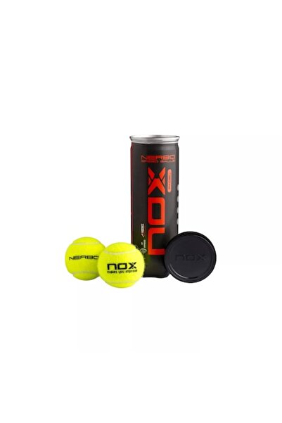 NOX Set de 3 mingi de padel Nerbo, galbene