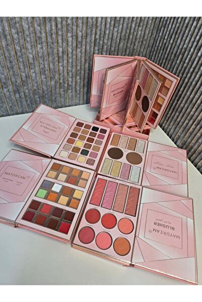 MAYDREAM مجموعة مكياج أحلامي الكاملة – ظلال العيون، أحمر الخدود، الهايلايتر، ...