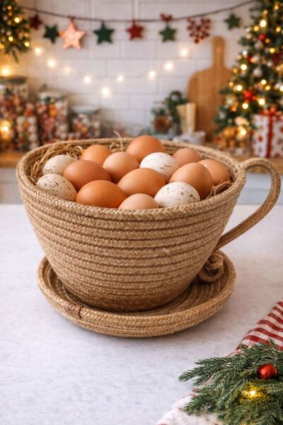 Ahs Tasarım Multi-Purpose Cup-Shaped Decorative Basket