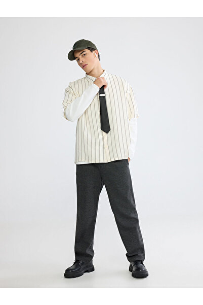 LC Waikiki بنطلون ستاندرد مايتل للرجال بثنيات من UZG STORE