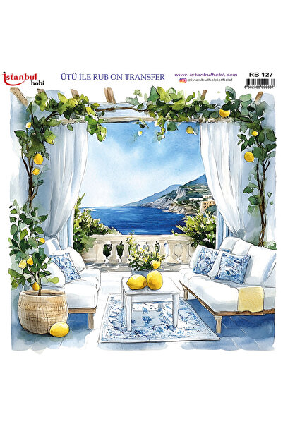 HAYAL SANAT EVİ ÜTÜ İLE RUB ON TRANSFER RB 127 30 X 30 cm