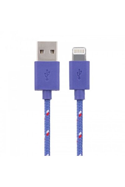 Bibilel Καλώδιο Δεδομένων/Φόρτισης για iPhone, iPod, iPad, 1Μ, Μωβ Υφασμάτινο