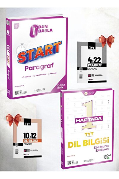345 - Start Paragraf Soru Bankası-345-1 Haftada TYT Dilbilgisi Konu Anlatımlı Soru Bankası