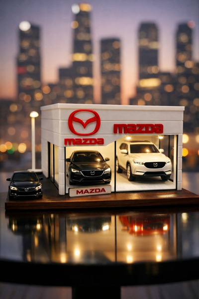 Forge Triverse Mazda Diorama Showroom Özelleştirilebilir Maket (Arabalar ve ı...