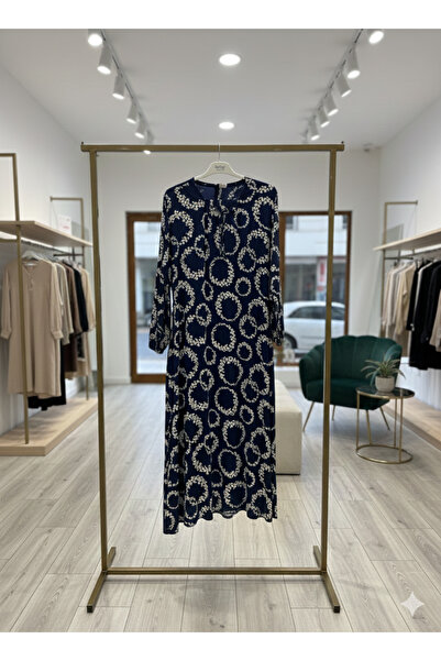 fariza tekstil Φόρεμα χαλαρής εφαρμογής με λαιμόκοψη U από βισκόζη, κατάλληλο...