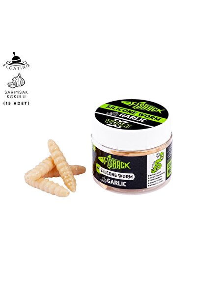 Fishack Yüzen Silikon Kurt - Glow Alabalık Yemi - 37mm - Peynir Kokulu - Ekme...