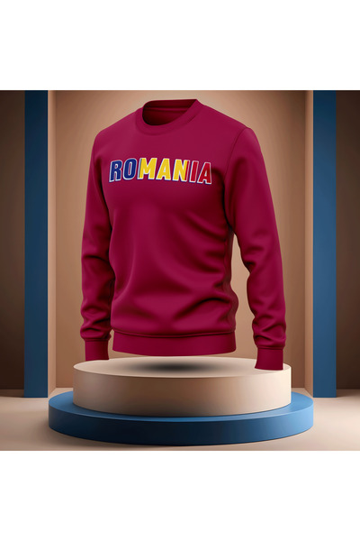 Bulvar Lee Crew Neck Romania Printed Men's Sweatshirt / Romania