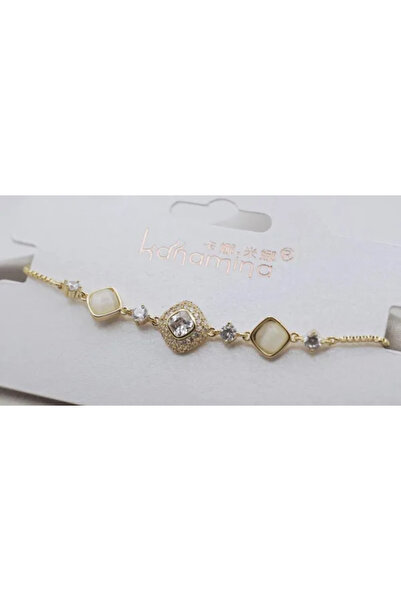 XUPING JEWELRY Brățară placată cu aur de 18K cu pietre de zirconiu - lungime reglabilă