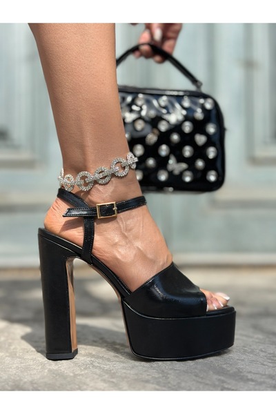 Giydim Gidiyor Ewisy Πλατφόρμα Παπούτσι με τακούνι Μαύρο