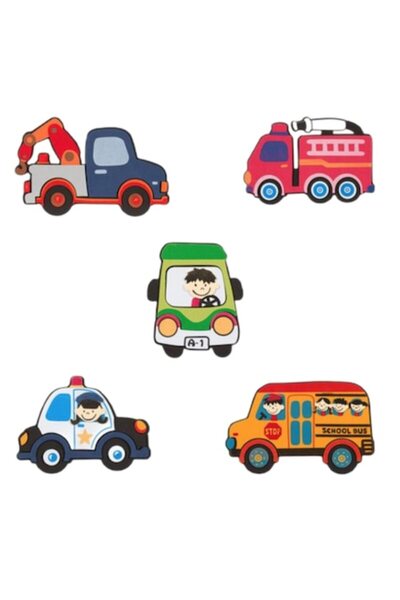 Bibilel Set de decorațiuni murale pentru camera copiilor, model de vehicul, m...