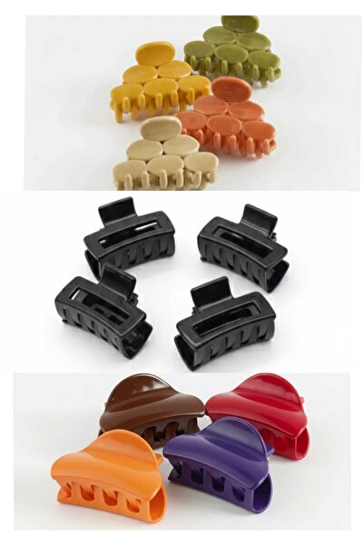 ModaRESSO مشابك نسائية متنوعة بألوان زاهية - 12 قطعة إجمالية - 3 أنواع / 4 قط...