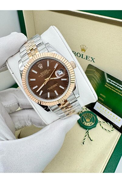 CN ساعة يد داي ديت تقليد - إصدار الأرقام العربية لون بني