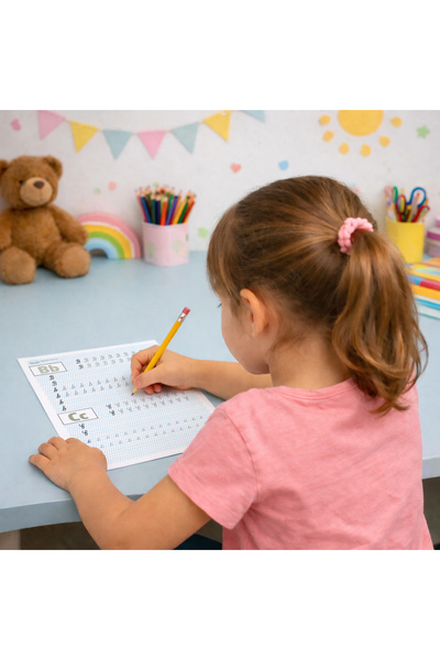 Mentico Alfabet pentru copii 3–6 ani – fișe educative premium pentru scriere și recunoaștere litere