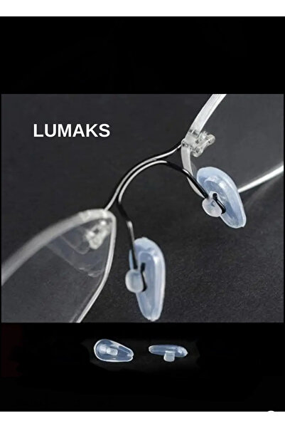 LUMAKS Ortopedik Geçmeli Silikon Gözlük Burunluk Kaydırmaz Havalı Yumuşak Bur...