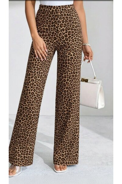 Deridün Yıldız Shoes Women's High Waist Wide Leg Diving Pants