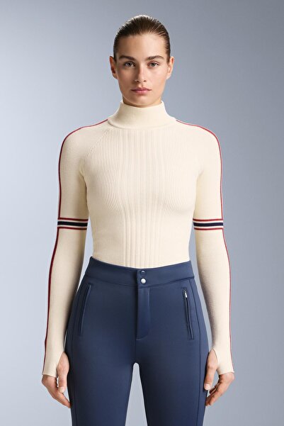 Oysho Kontrast detaylı fitilli örgü termal içlik tişörtü