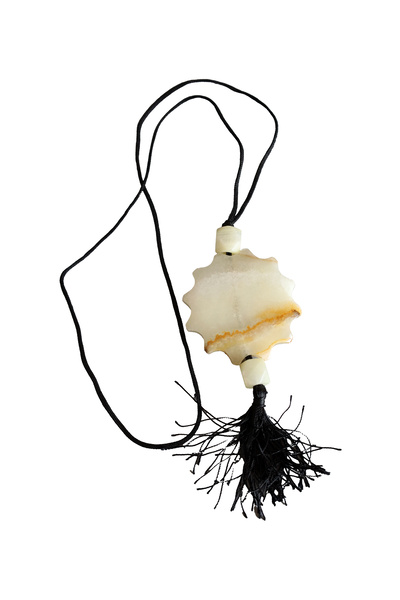 taru pasaj 2 Inch Onyx Natural Stone Offering Stone – Handmade, Original Patt...