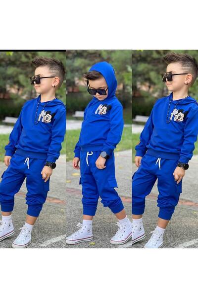 zavera for kids Момчешки комплект с качулка и две части с детайли с Мики - 10...