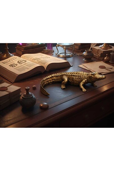 CURCUNA HEDİYELİK Timsah Polyester Biblo