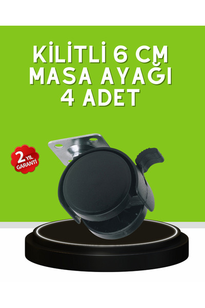 Fırsatkolik Lockable Legs for Coffee Table and Restaurant Cart, Set of 4