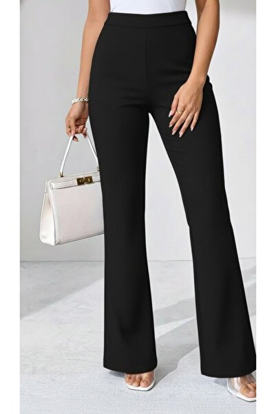 soonaksesuar Women's High Waist Wide Leg Diving Pants