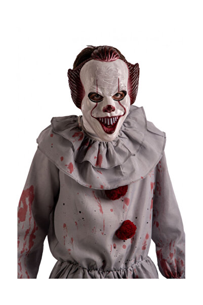 Mustran Plastik Joker Maskesi Killer Palyaço Maskesi